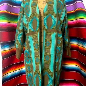 Crazy Train Cardigan Sz L Aztec NWT